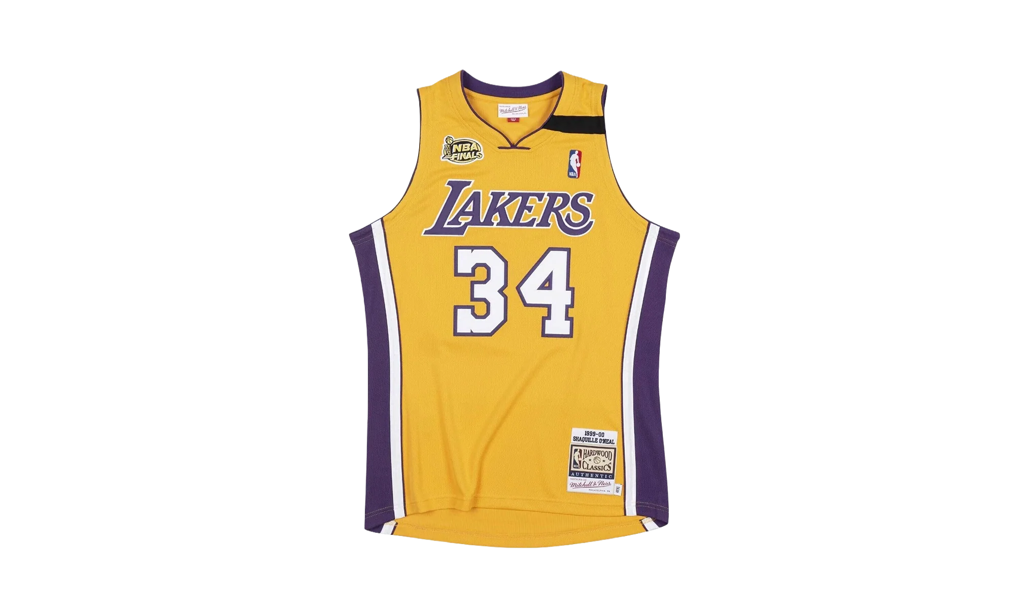 NBA Shaquille O'Neal Authentic Jersey "1999 Los Angeles Lakers - Team Gold" AJY4CP19141 LALLTGD99SON