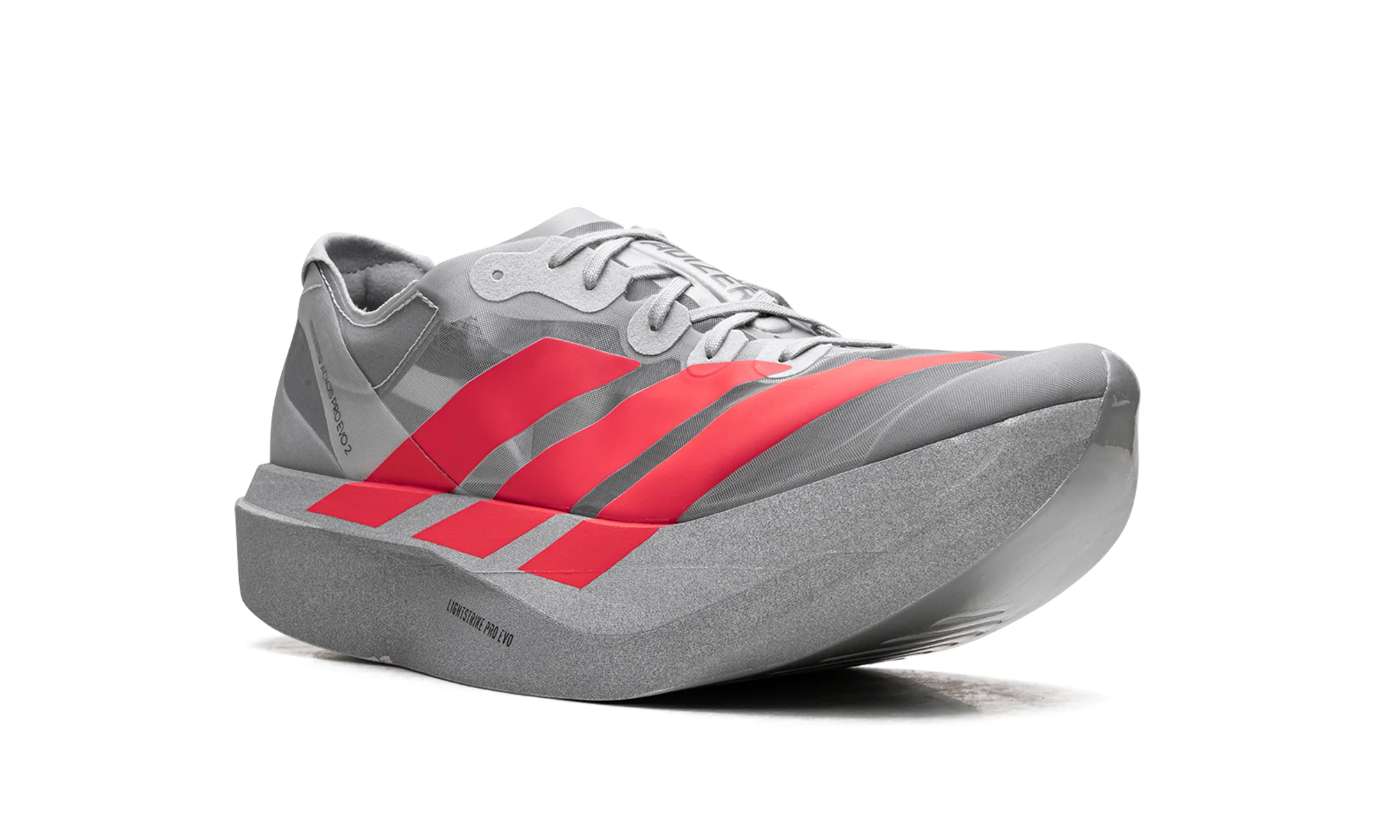 Adizero Adios Pro Evo 2 "Silver Metallic/Lucid Red/Grey Two" JR7259