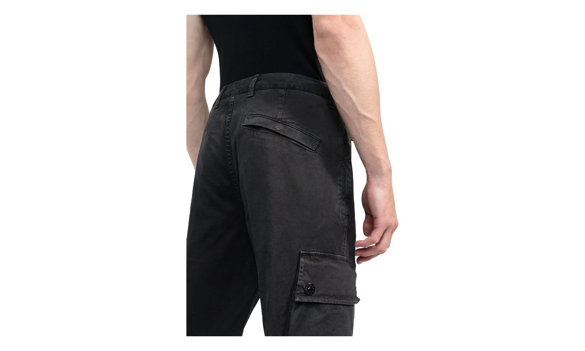 Twill Cargo Pants "Black" 7715303L1 V0129