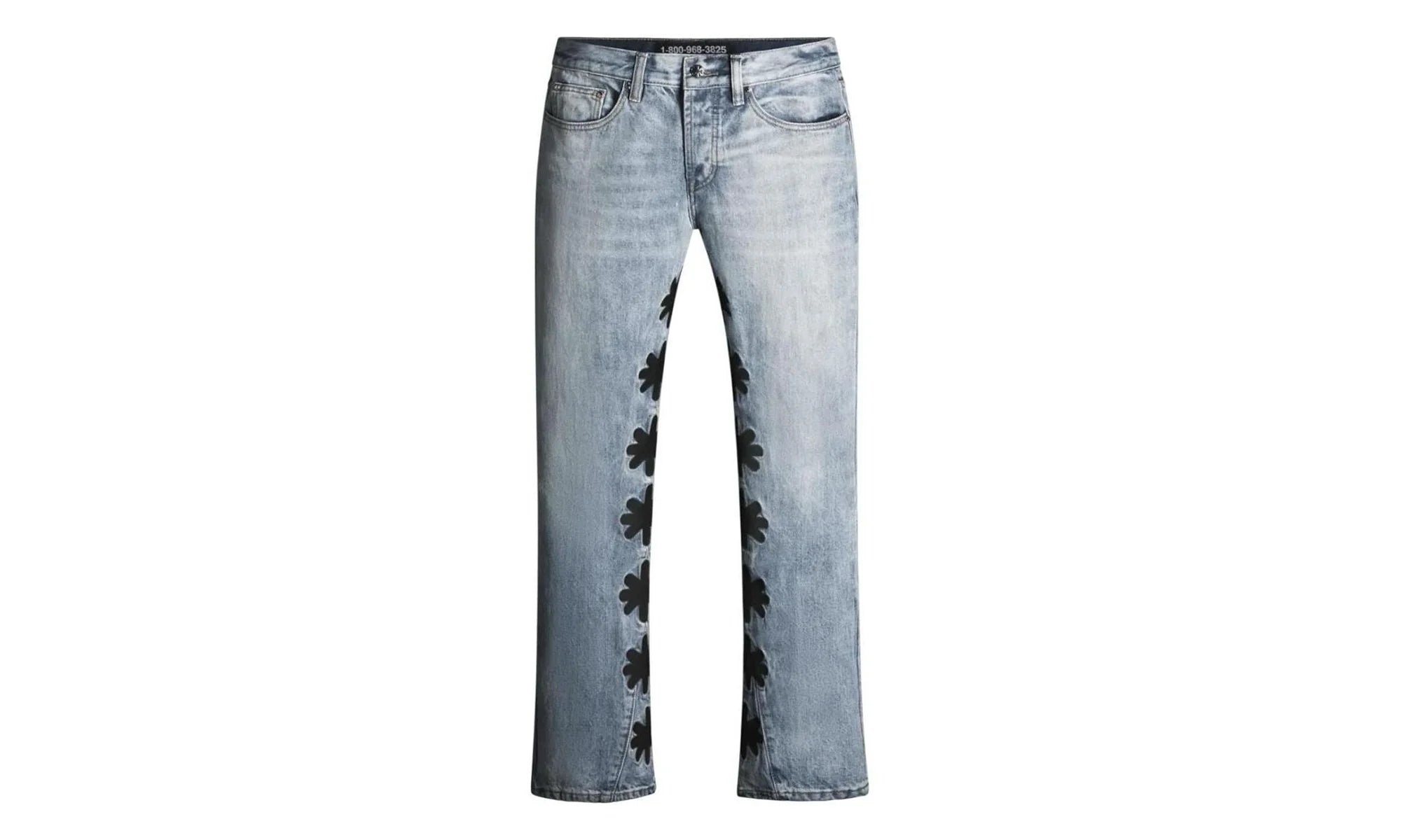 Drkshdws Light Wash Denim Pants "Black" 10032646