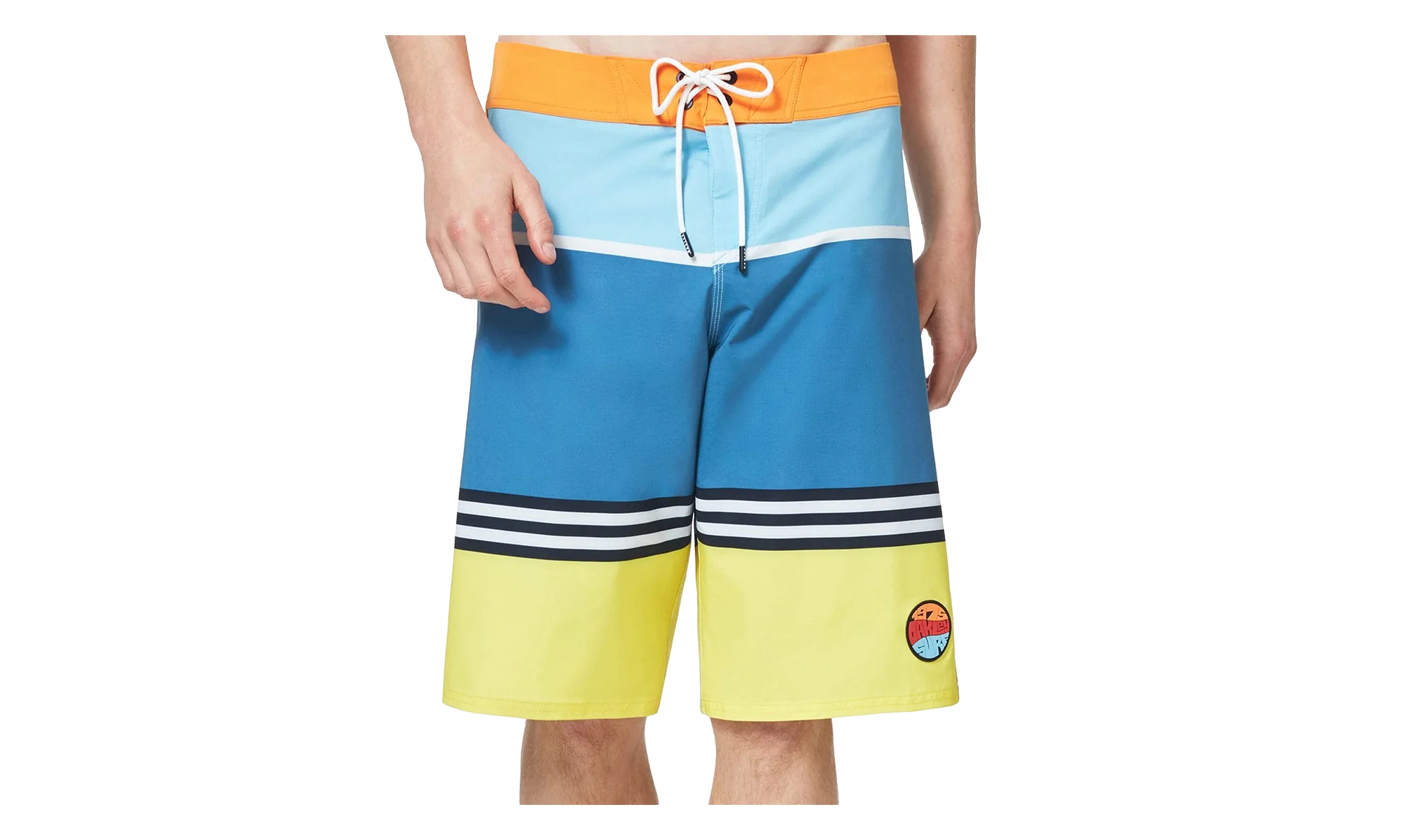 21" Striped 1975 Boardshort "Blue Yellow Color Block" FOA400108 94E