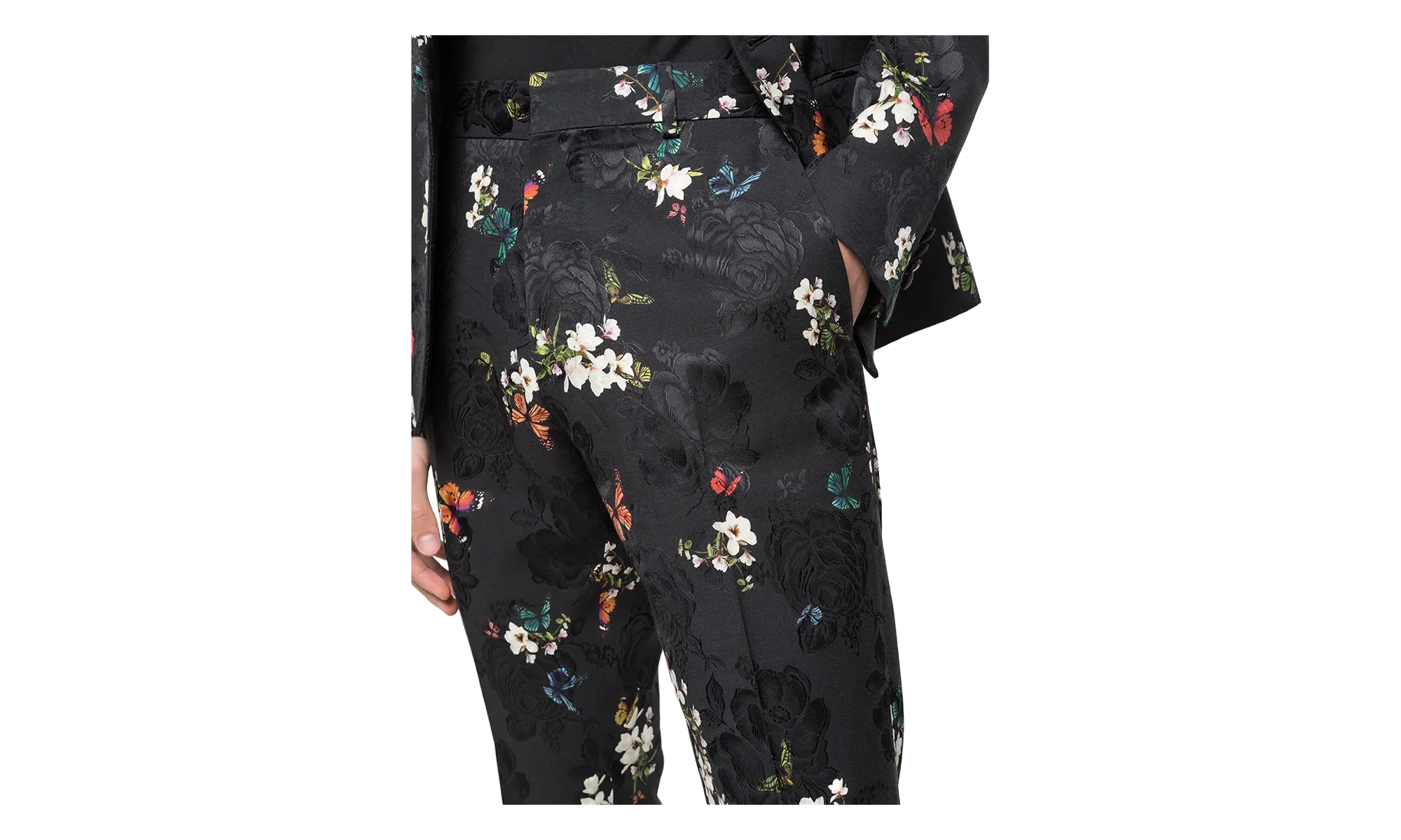 Butterfly Jacquard Pants "Black" Y0M09166JA BLK