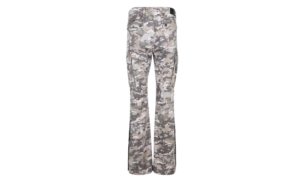 M65 Cargo Kick Flare Cargo Pants "Green Camo" PF23MDF039 526