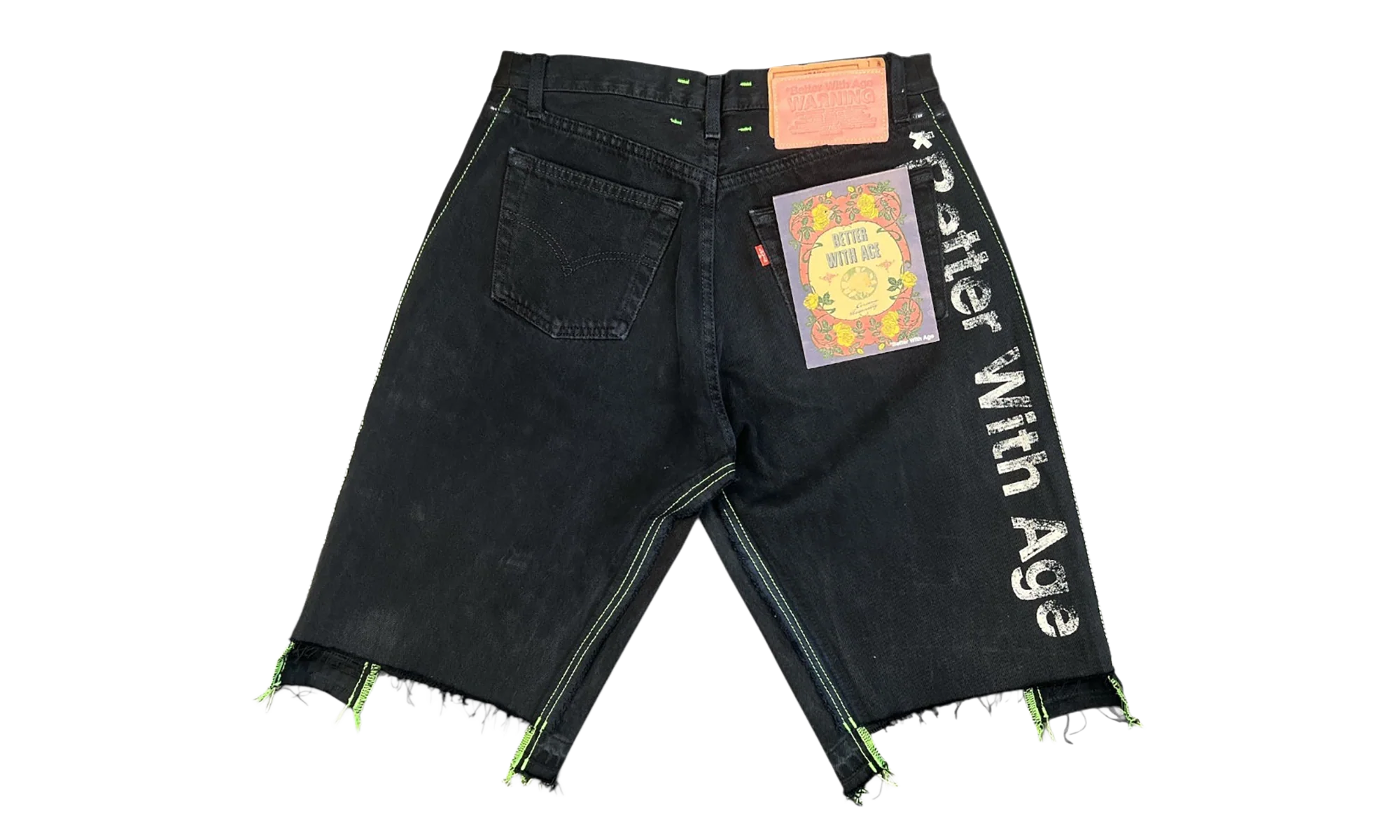 Monroe Triple-Wide Denim Shorts "Black" BWA100