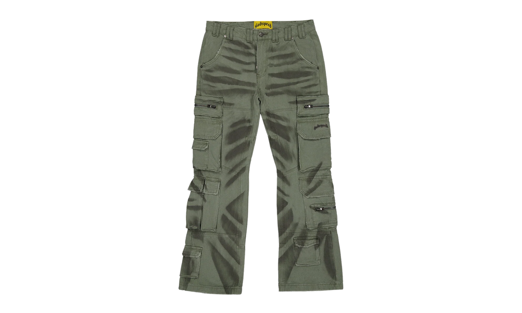 Skidrow Flared Cargo Pants "Sage" ZG0QZD2P
