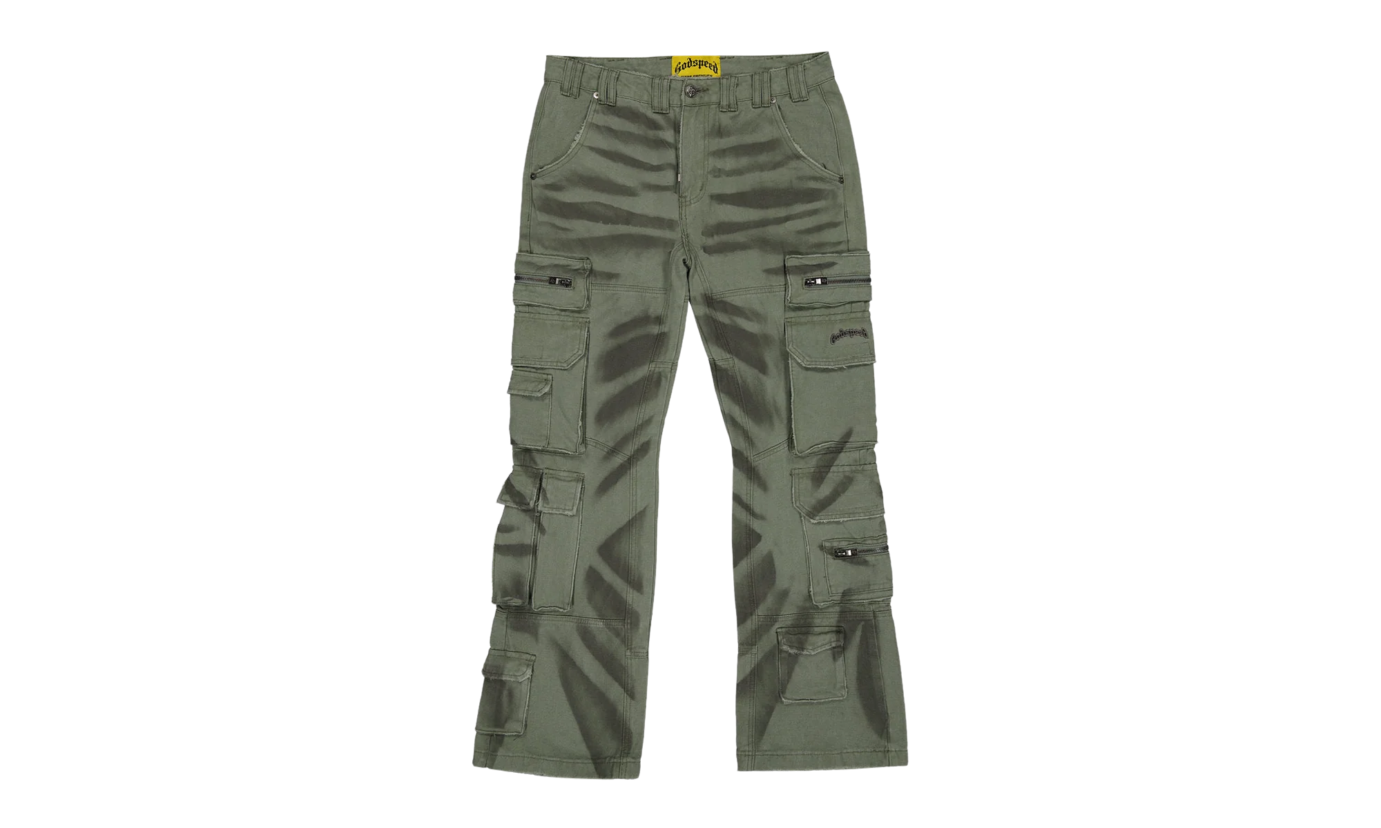 Skidrow Flared Cargo Pants "Sage" ZG0QZD2P