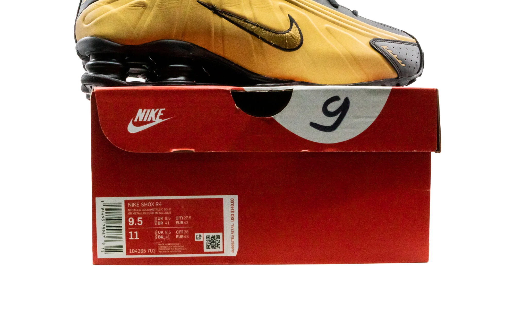 Shox R4 "Metallic Gold" 104265 702