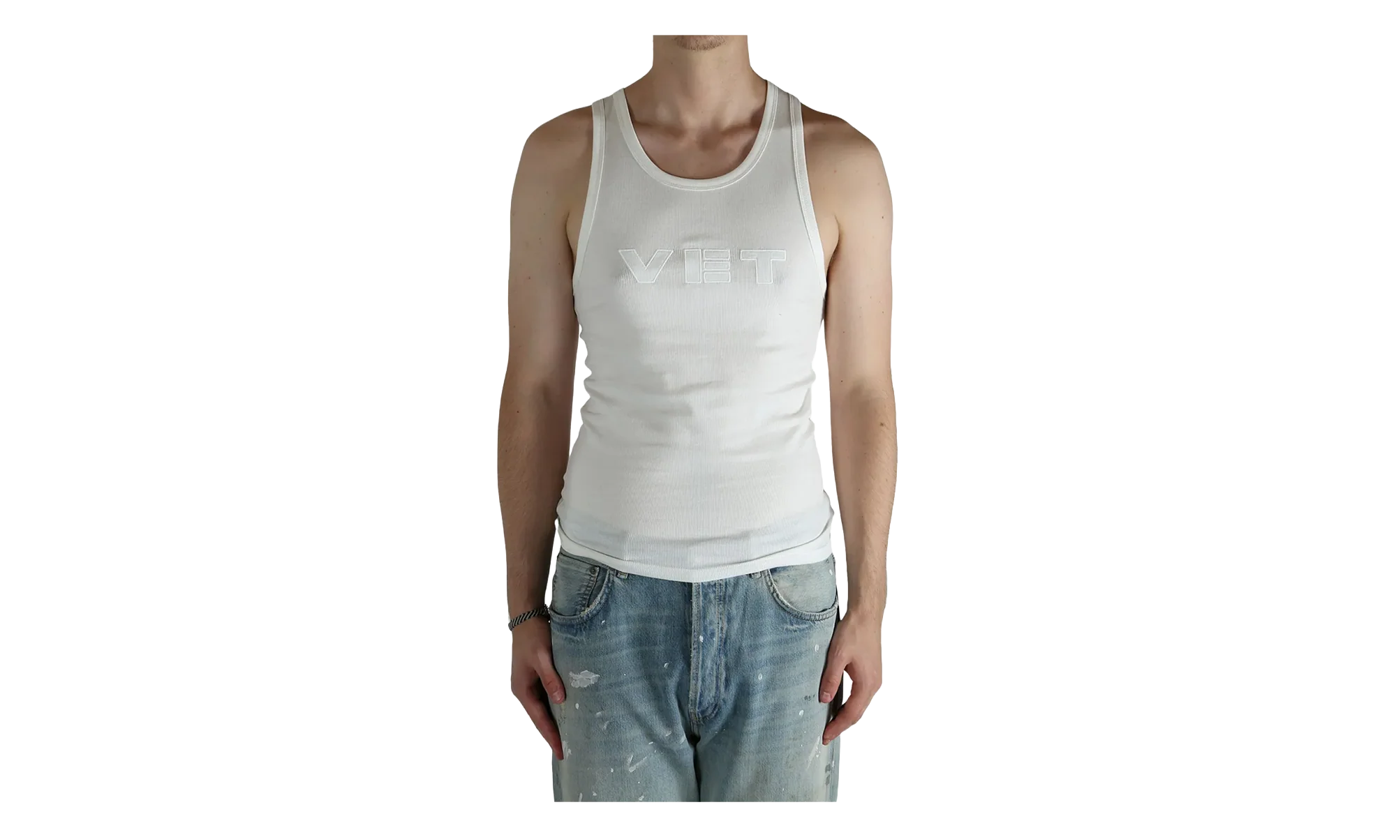 Vet Tank Top "White" MH76TT220W WHIT