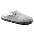Kid's Zermatt Wool Felt Shearling Slipper in Light Gray
