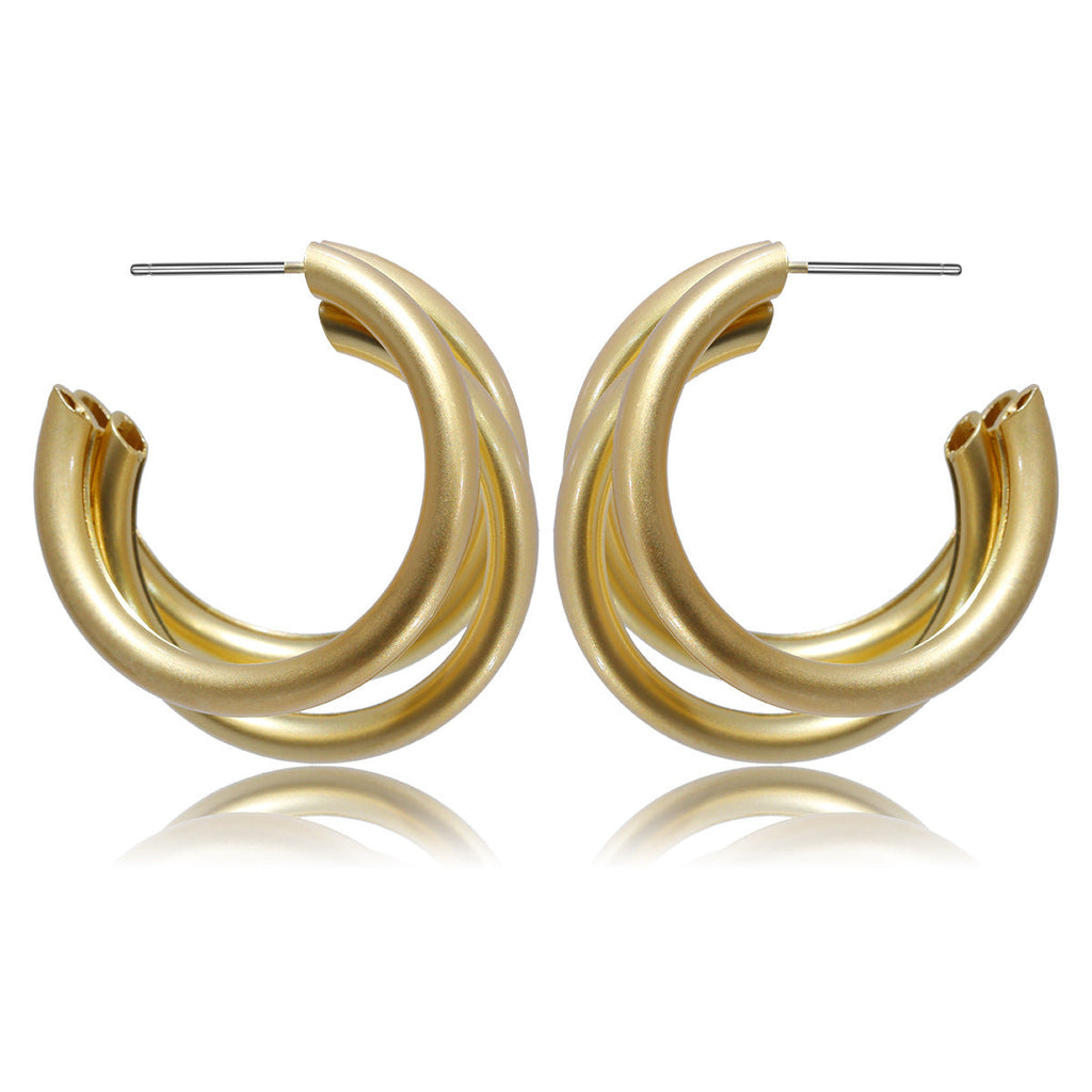 Virella Hollow Circle Earrings