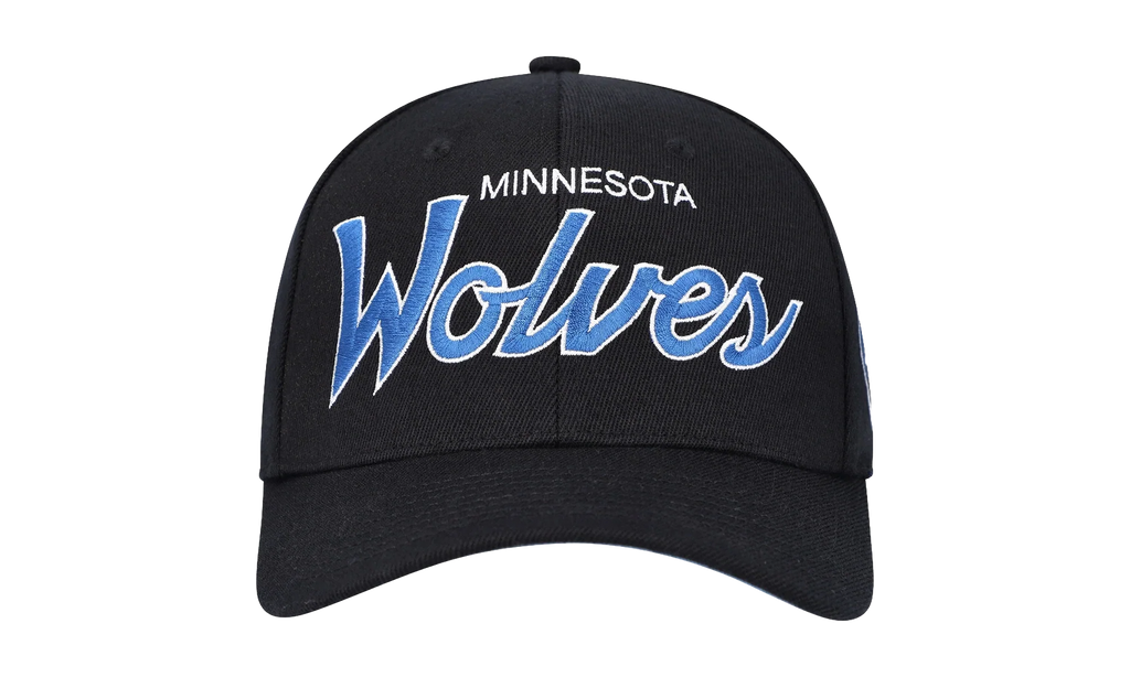 NBA Team Script 2.0 Stretch Snapback Cap "Minnesota Timberwolves - Black" HHSS3281 MTIYYPPPBLCK