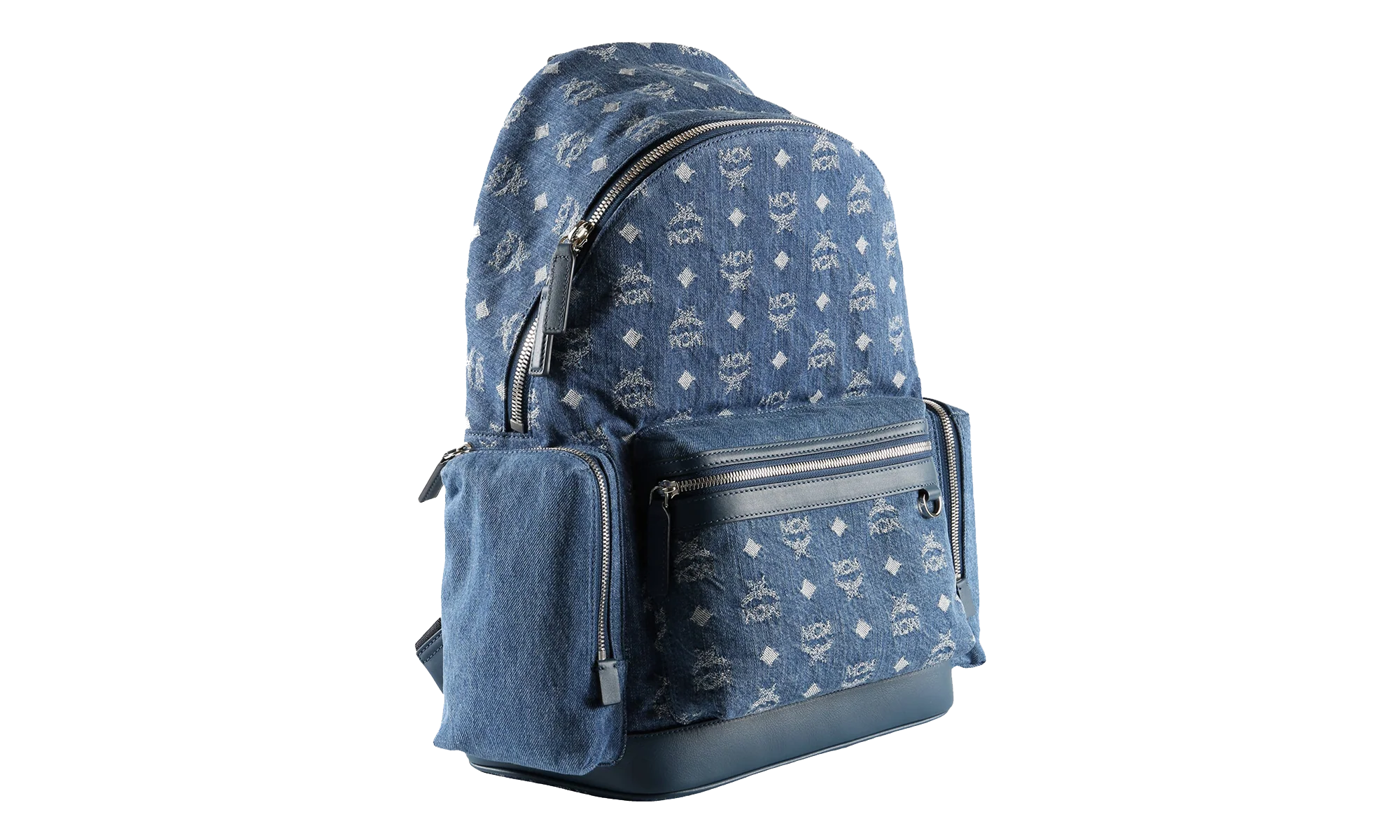 Medium Stark Backpack in Fabric "Denim Blue" MMKFAVE04HD001