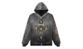 Represent Guns N' Roses Cross Zip Hoodie "Stained Black" MLM100760 04