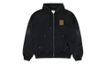 La Prémonition Crystal Embellished Zip Hooded Sweatshirt "Black" MS25 JTP 343 01