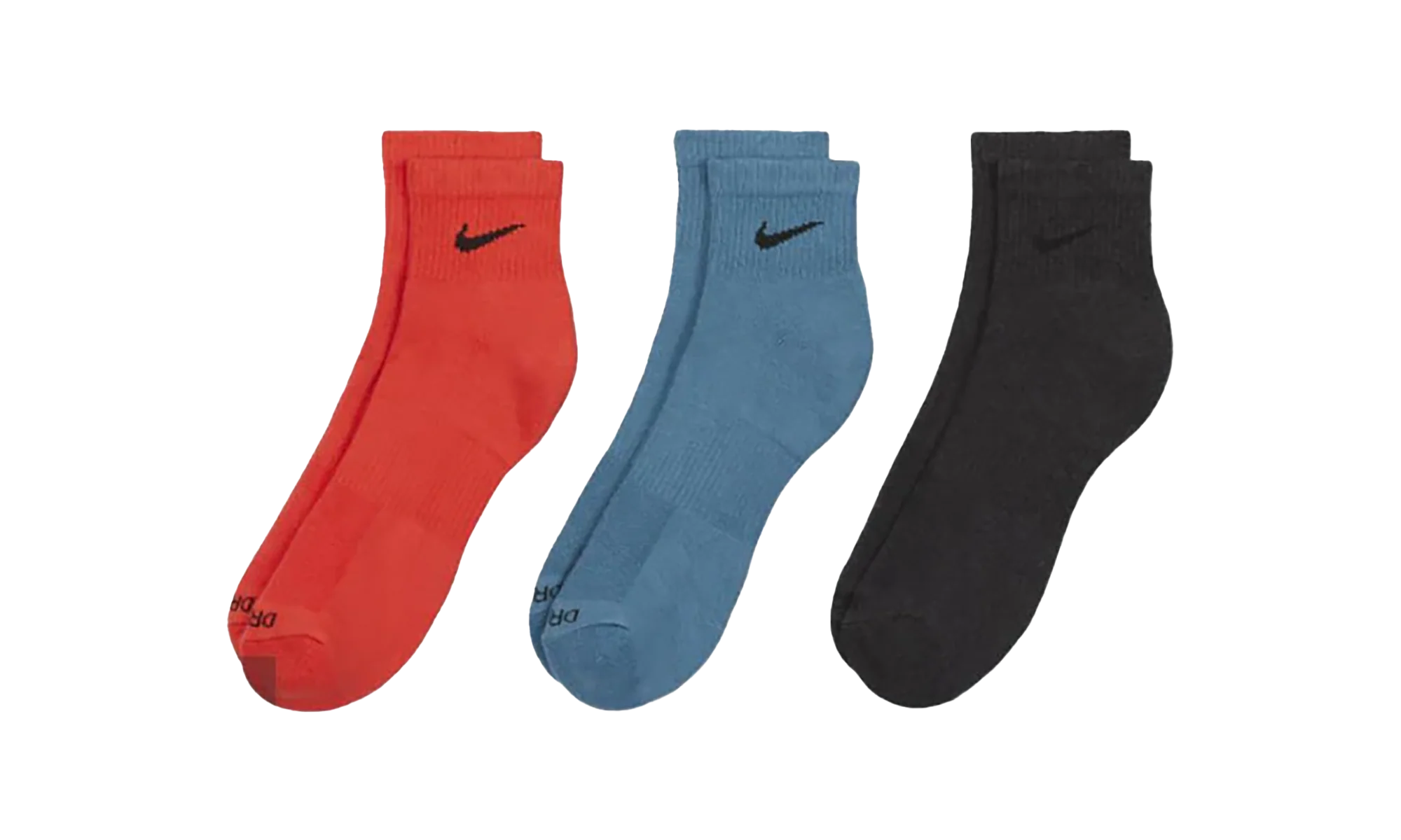 Everyday Plus Cushioned Training Ankle Socks (3 Pairs) "Multicolor" SX6890 912