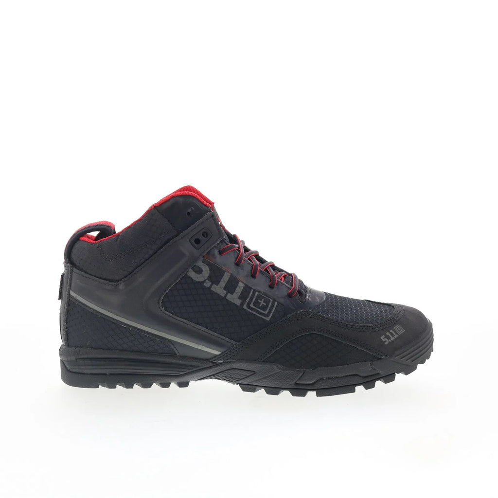 Range Master 12148 Mens Black Wide Leather Lace Up Tactical Boots