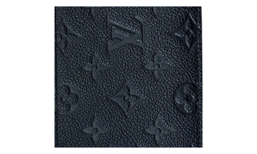 Embossed Monogram Long Wallet "Black/Gold" LVEMLWBG