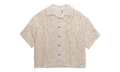 Mind Maze Crochet Camp Short-Sleeve Button Up "Natural" HTG260145 NAT