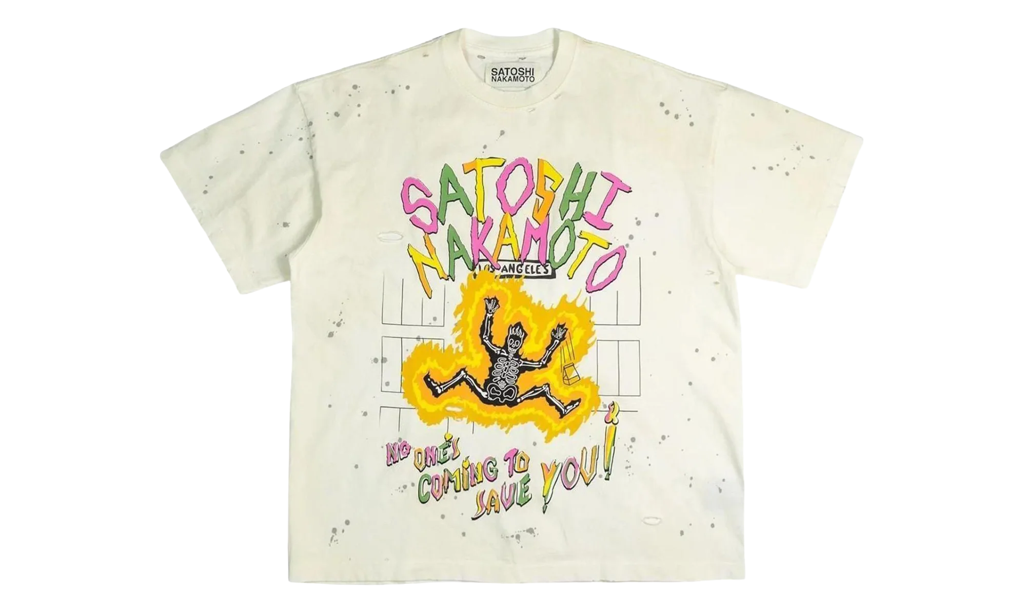 No Savior Tee "White" SAT009