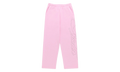 Rhinestone Script Wide Leg Sweatpants "Light Pink" SP5der350