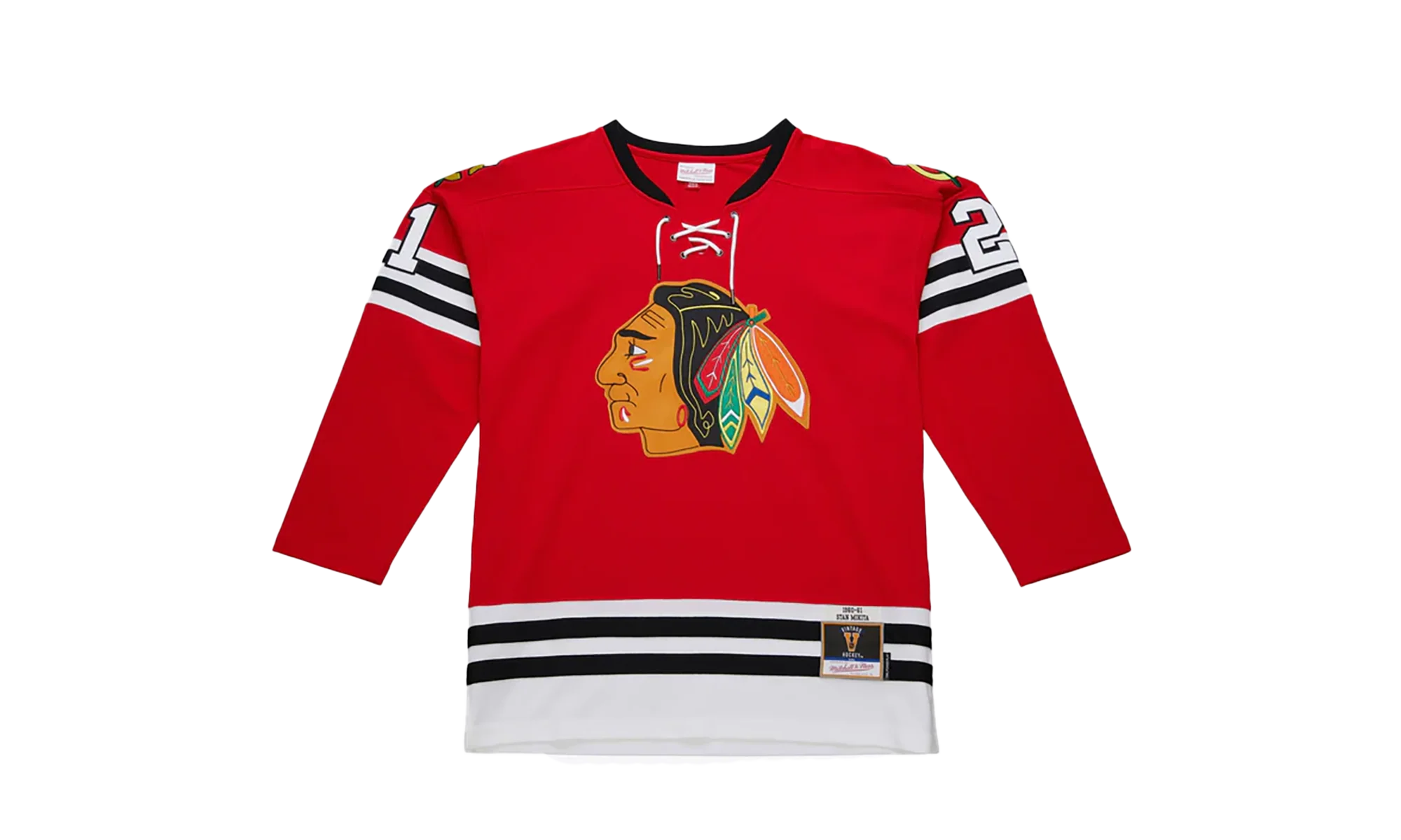 NHL Stan Mikita Dark Jersey "1960 Chicago Blackhawks - Scarlet" JY9064 CBHSCAR