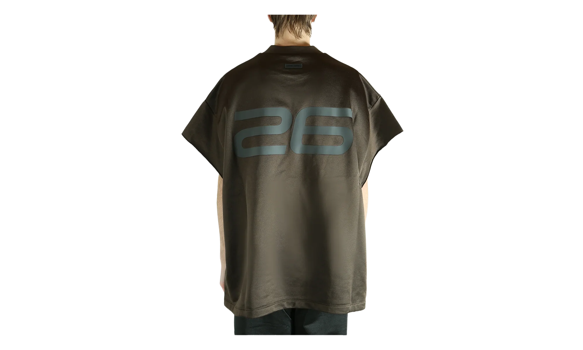 Satin Fleece 90's Muscle Tee "Brown" 192HO256882F