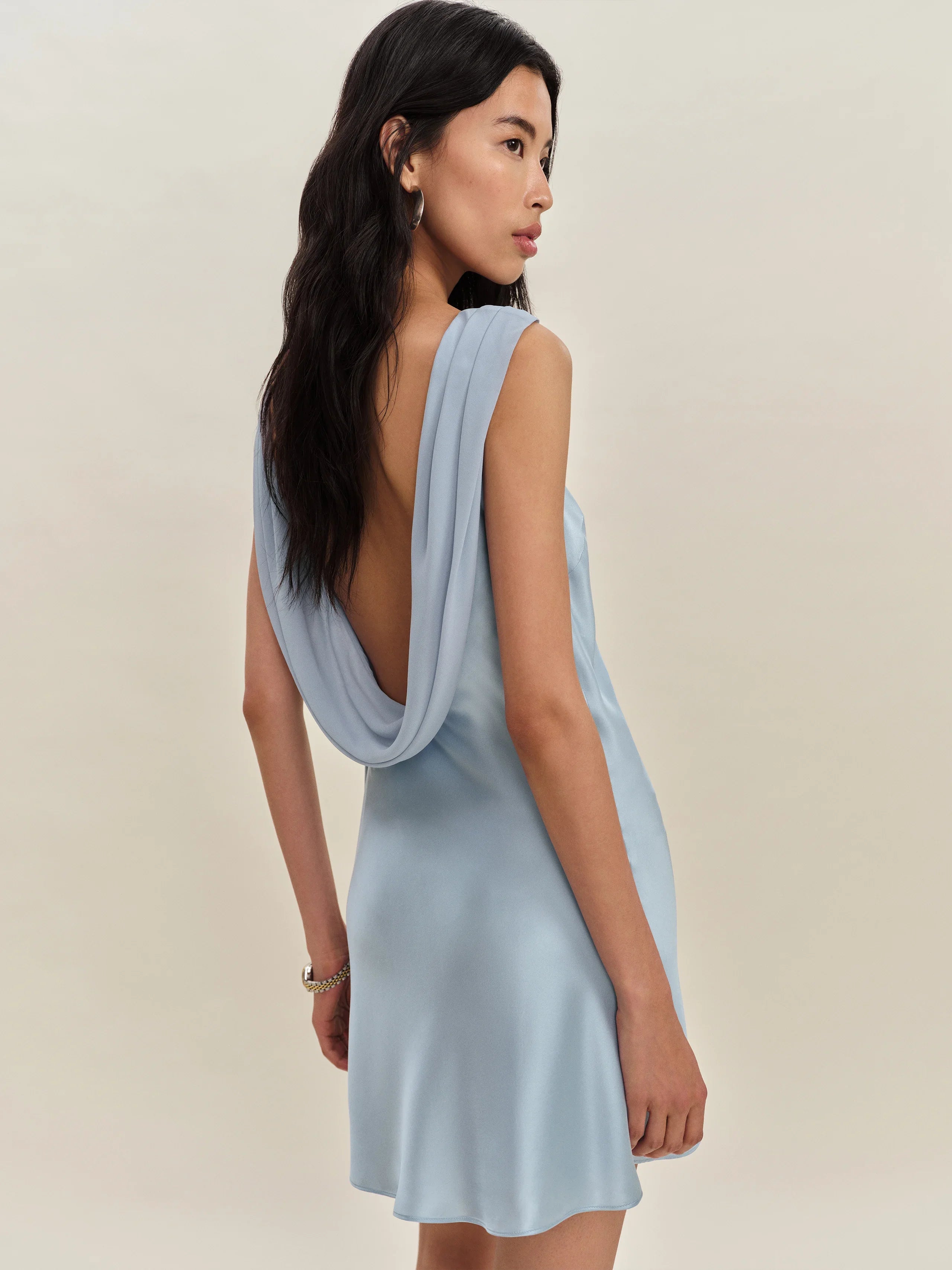 Élan Ice Satin Mini Dress