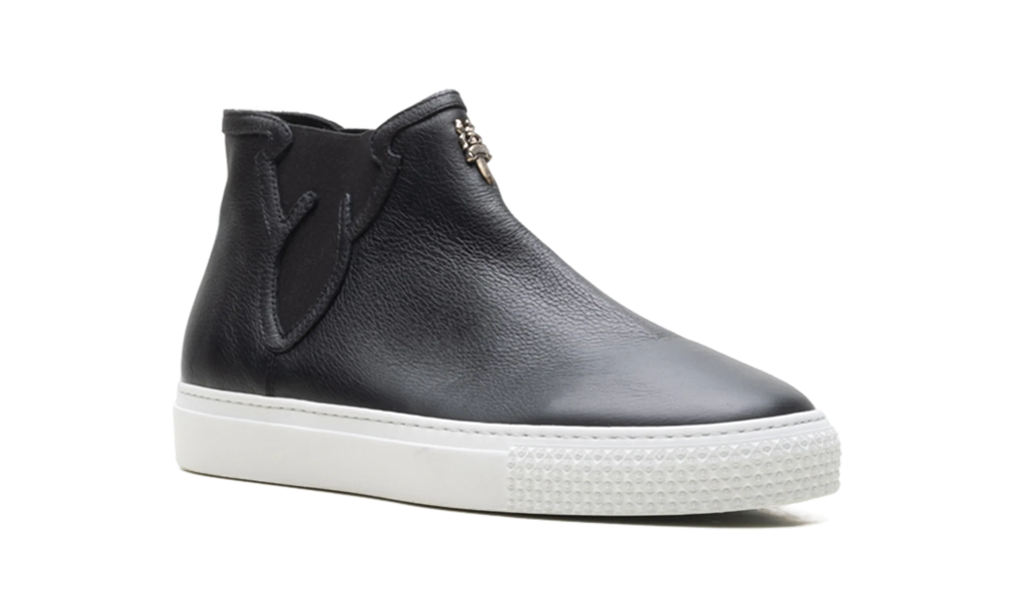Leather High Top Trainers "Black" CHRM1173
