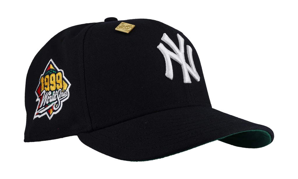 59FIFTY New York Yankees 1999 World Series Classic Fitted Hat "Navy / Green - Visor" NE292