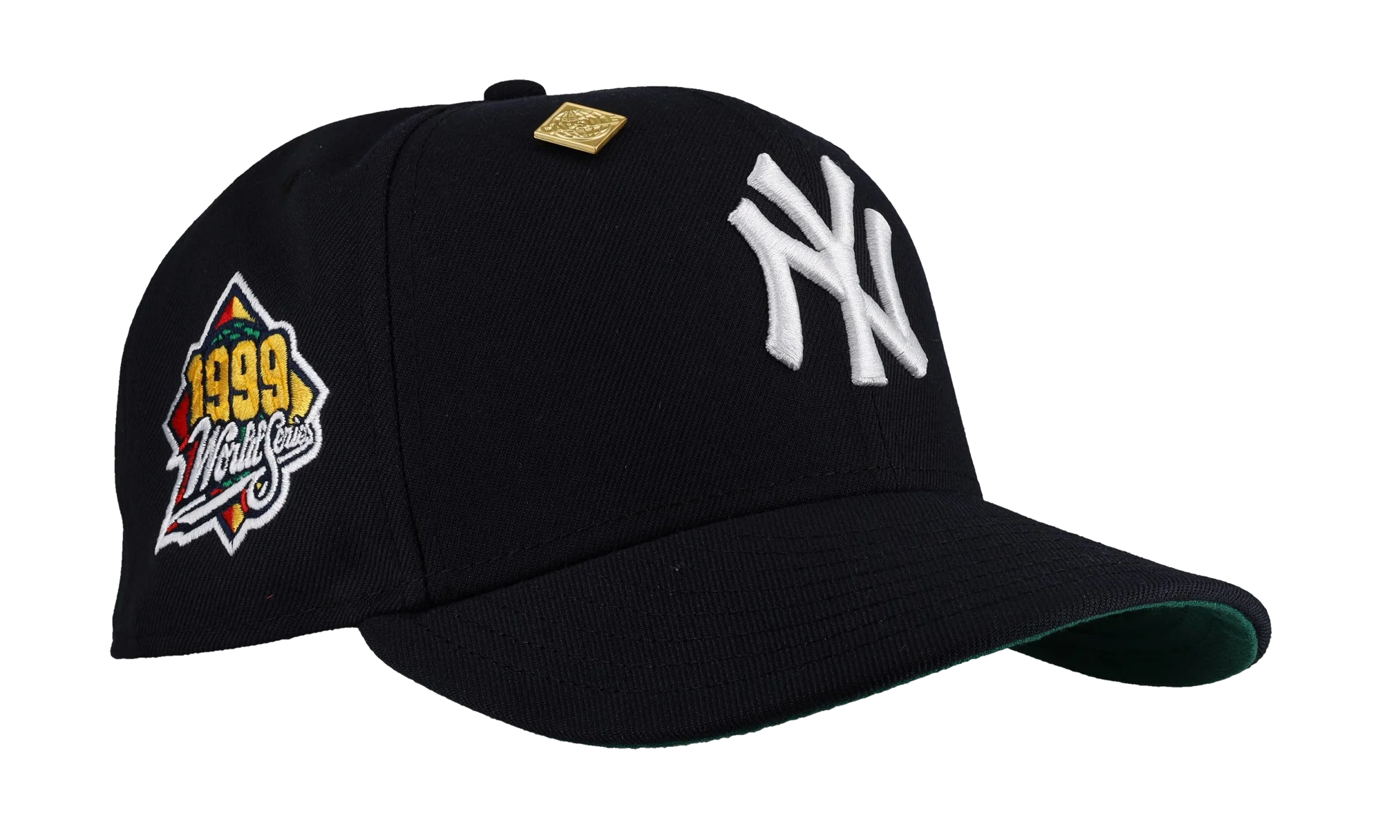 59FIFTY New York Yankees 1999 World Series Classic Fitted Hat "Navy / Green - Visor" NE292