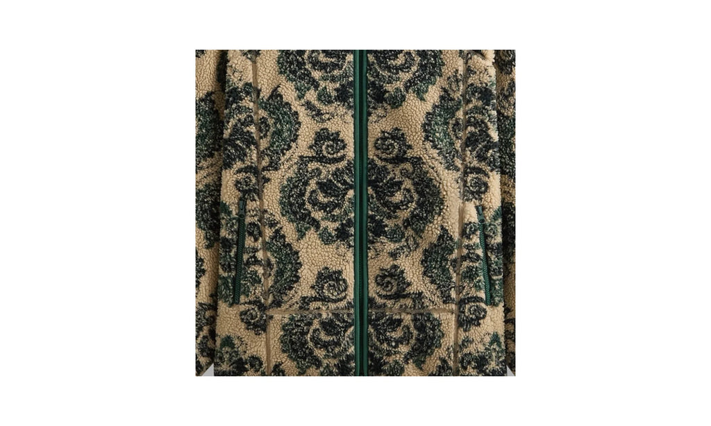 Damask Floral Sherpa Harper Jacket "Eternal" KHM010821 246