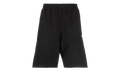 Diagonal Helvetica Sweatshorts "Black / White" OMCI006C99FLE0011001