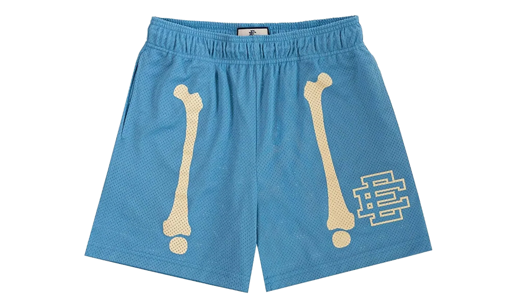 EE BASIC SHORT "Bones - Carolina Blue/ White Bones" EE752