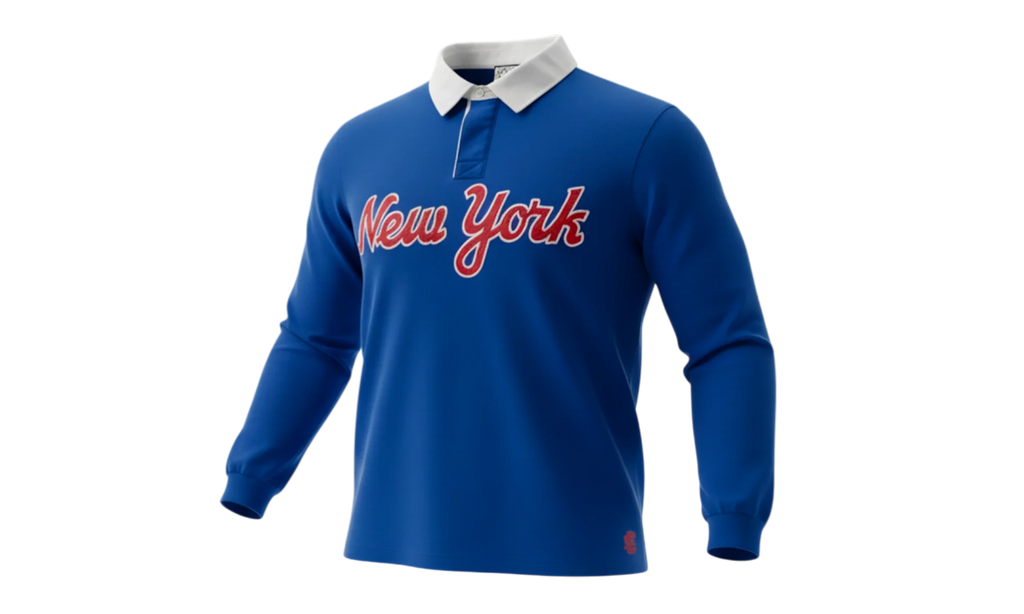 EE RUGBY CORE POLO "NEW YORK - Blue/ Orange" EE742