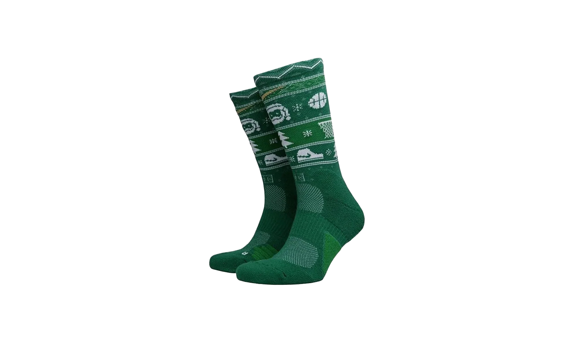 ELITE CHRISTMAS CREW SOCKS "Clover/White/Club Gold" SX7866 312