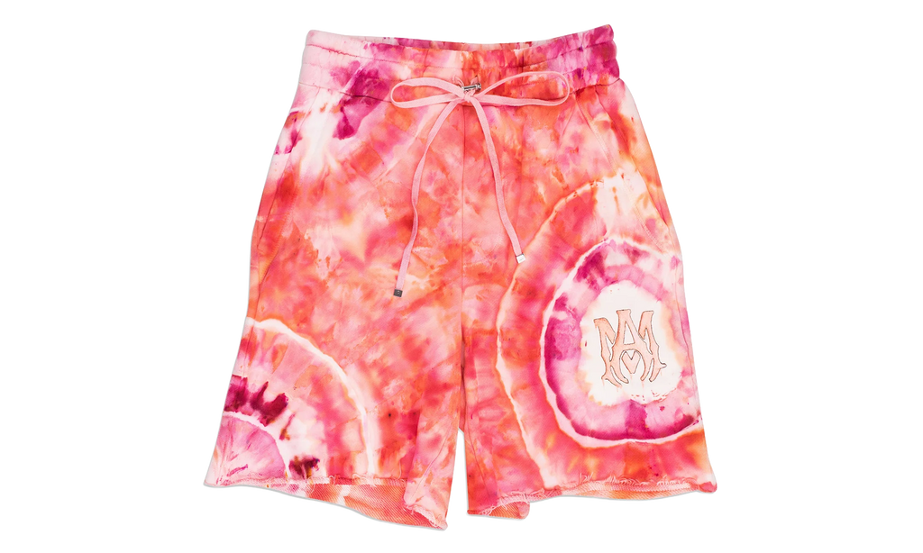 Tie Dye Ma Sweatshorts "Orange / Pink" SS22MJL025_Peach