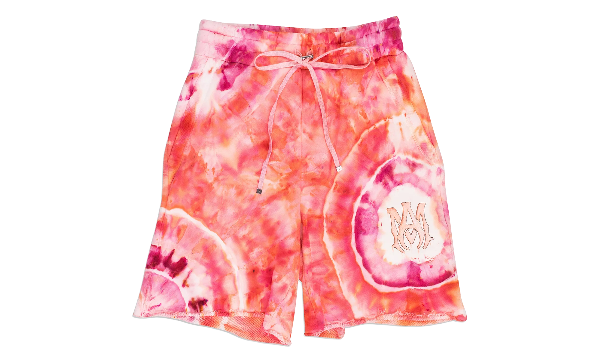 Tie Dye Ma Sweatshorts "Orange / Pink" SS22MJL025_Peach