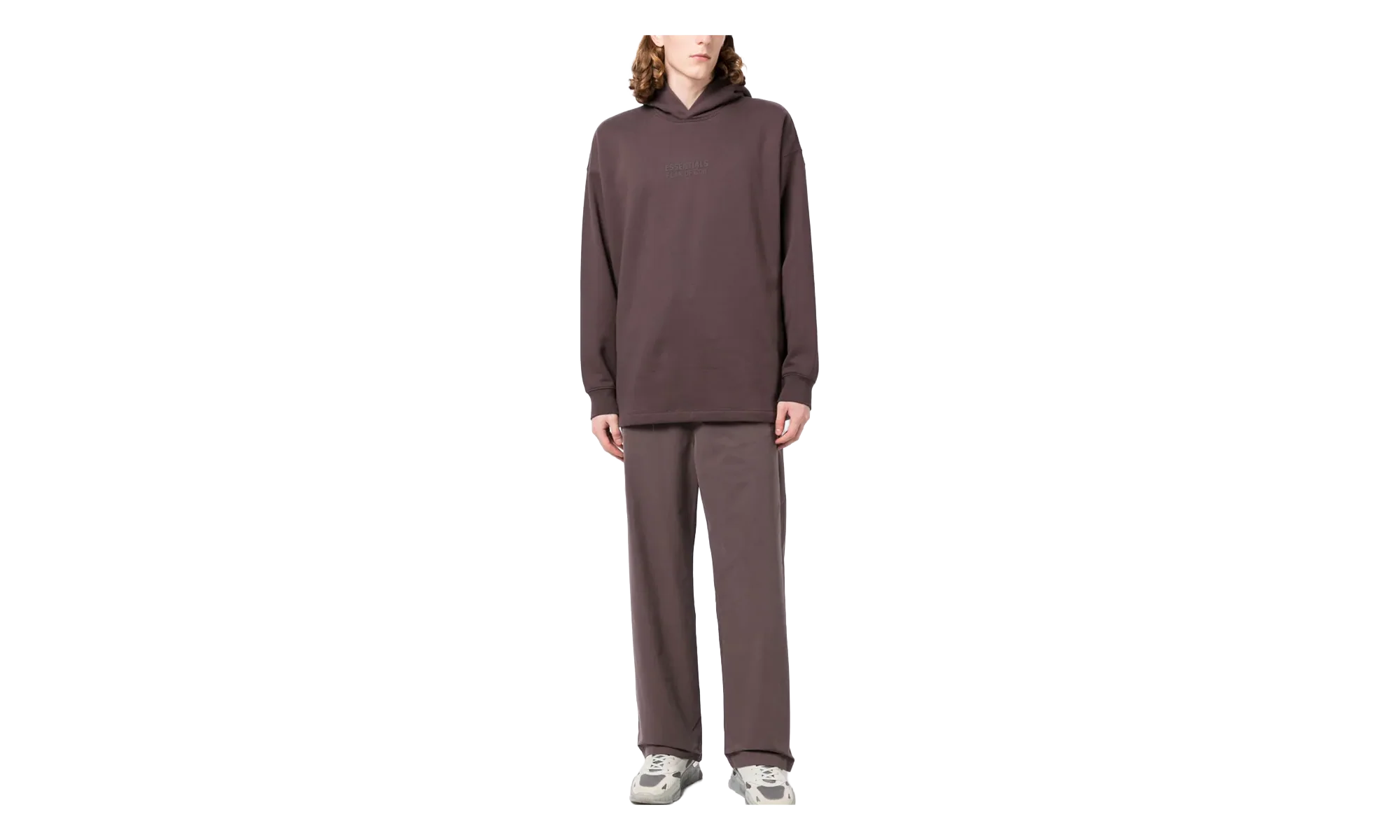 Relaxed Hooded Sweatshirt "Plum" 192BT222095F