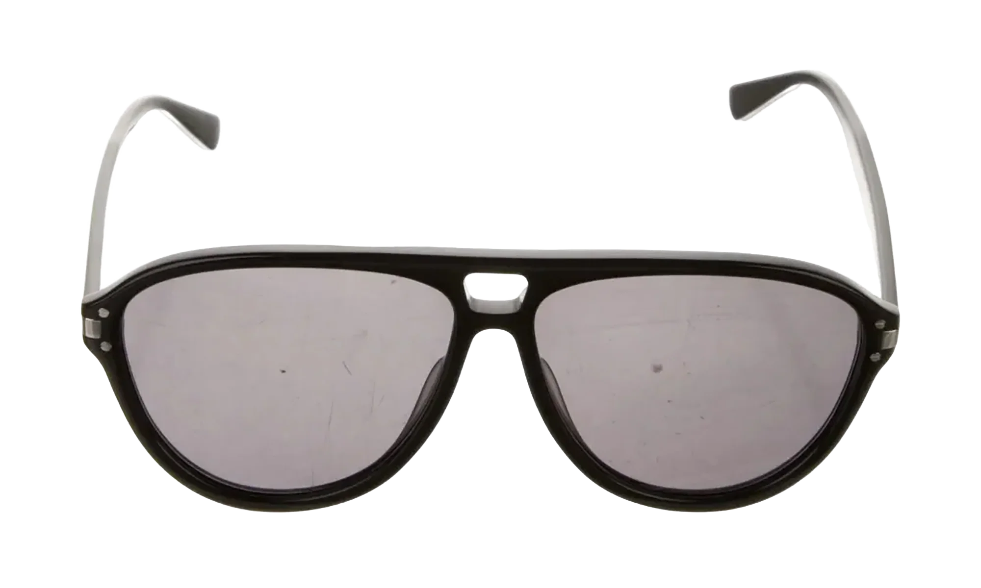 Aviator Logo Sunglasses "Black / Black / Silver" XA41764AC BBS
