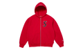 Devil S Logo Zip Up Hooded Sweatshirt "SS26 - Red" SU27313
