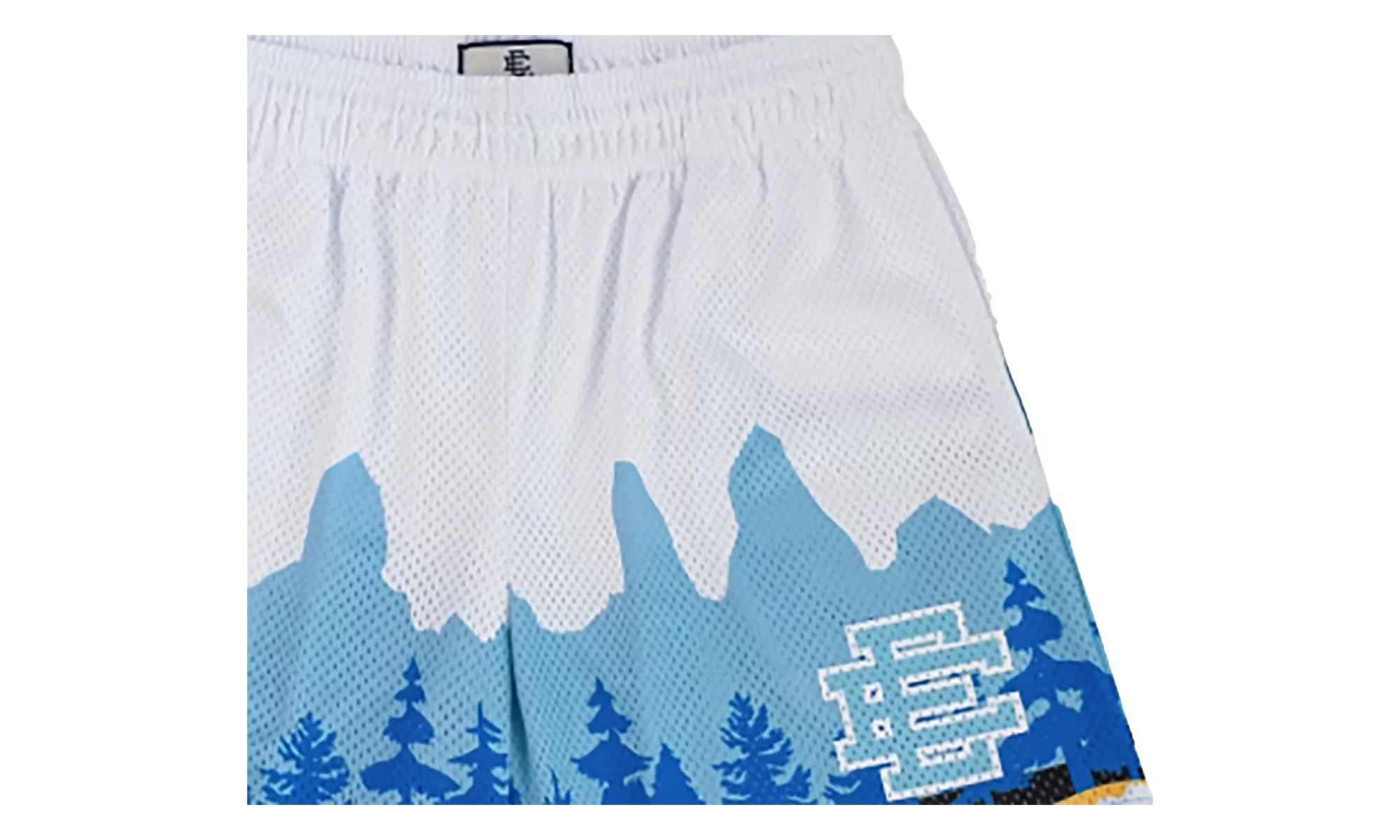 EE BASIC SHORT "SS24 - White/Aqua" EE709
