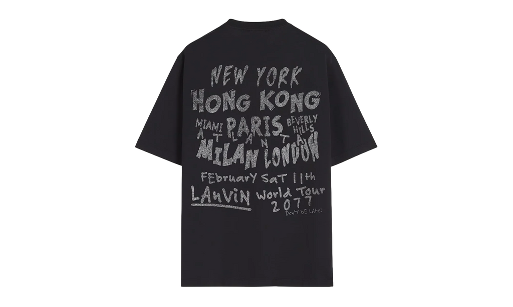 PRINTED COTTON T-SHIRT "Black" RU TS0037 J117 P24 10