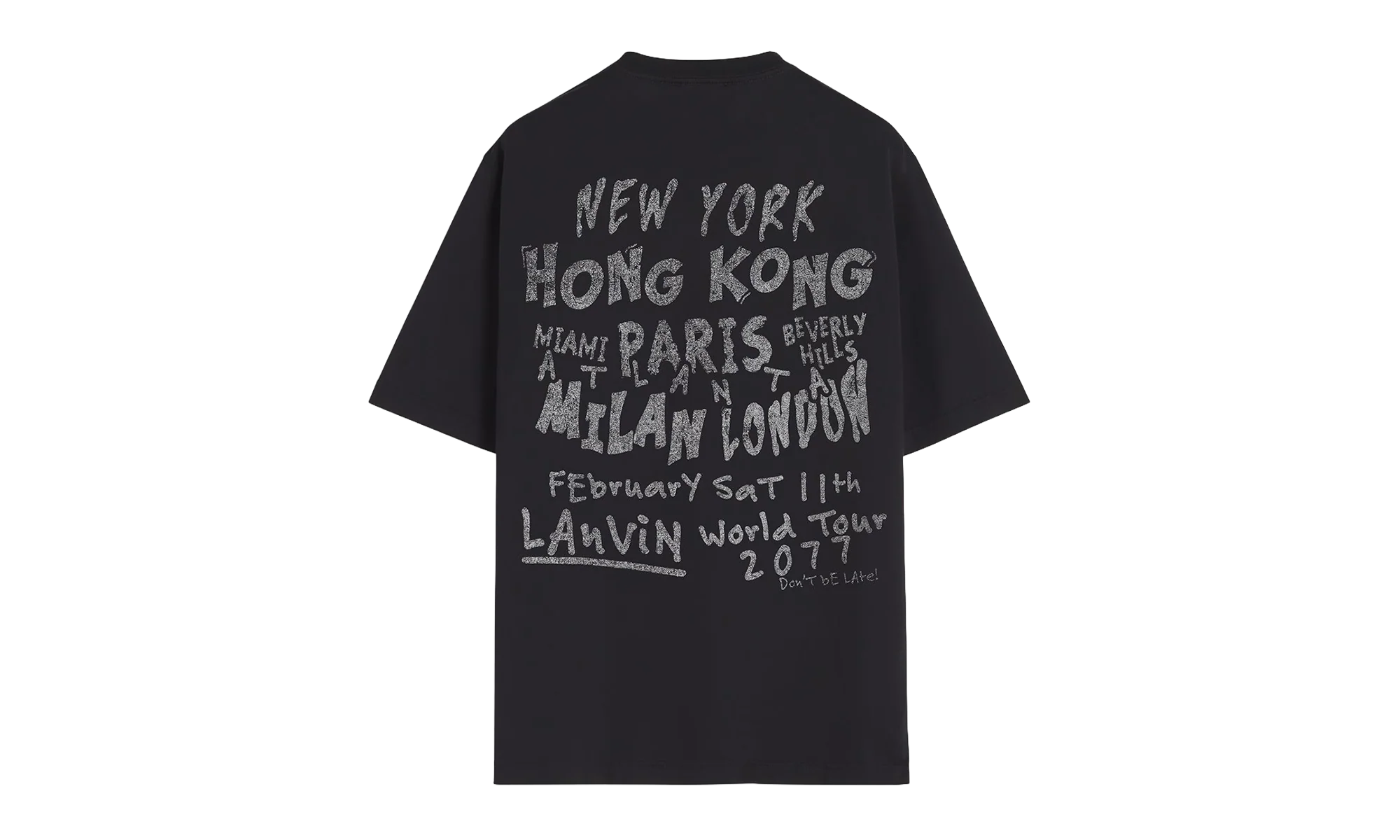 PRINTED COTTON T-SHIRT "Black" RU TS0037 J117 P24 10