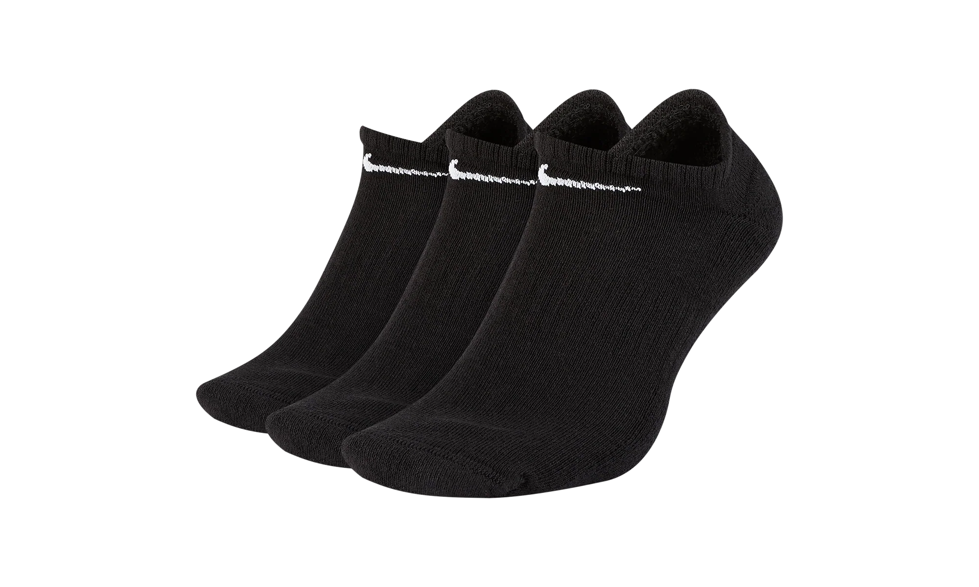Everyday Cushioned Training No-Show Socks "Black / White - (3 Pairs)" SX7673 010