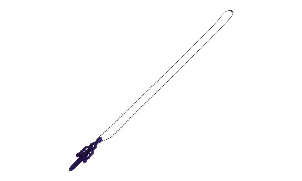 Silichrome Dagger Necklace "Purple" CHRM1029