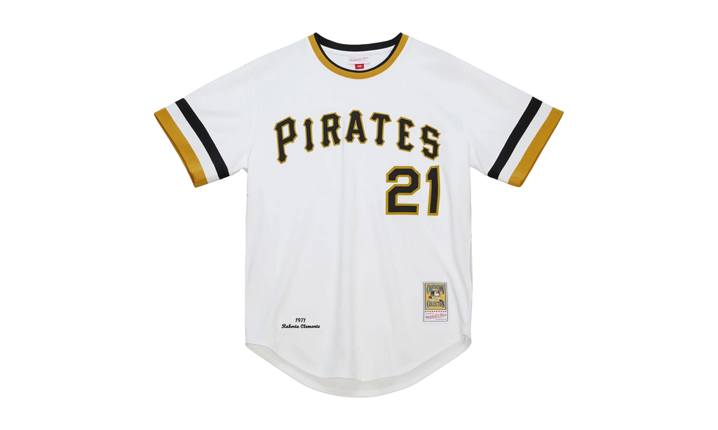 MLB Roberto Clemente Home Jersey "1971 Pittsburgh Pirates – White" AJY15616 PPI71RCLWHIT