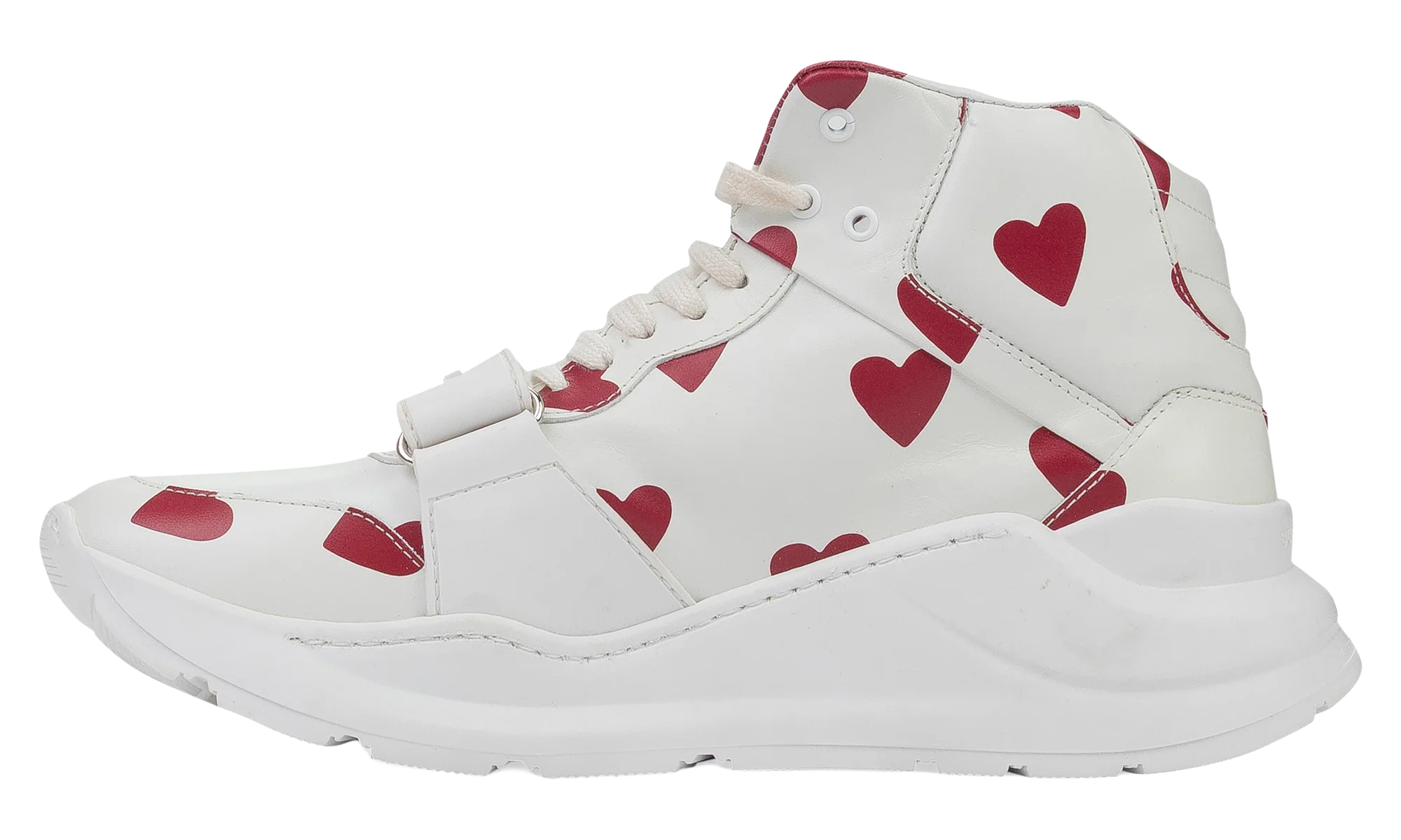 Regis Heart Print High-Top Sneaker WMNS "White" BRB WHT SNK 69LE 2364