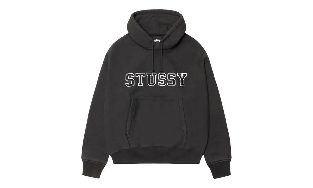 Applique Hoodie "Black" STUS427