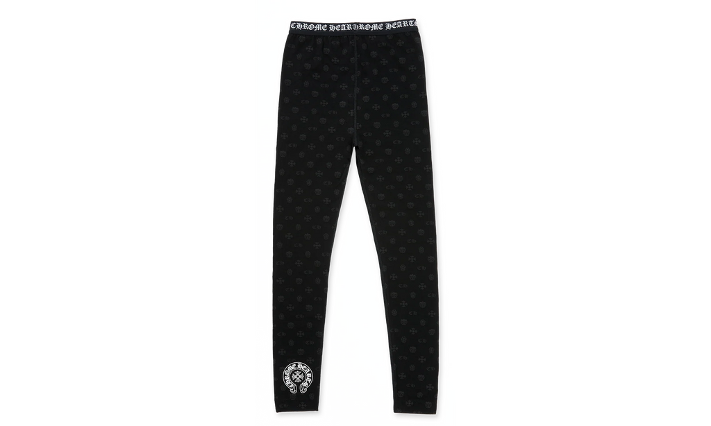 Logo Leggings "Black W/ Grey Motif" CHRM1075