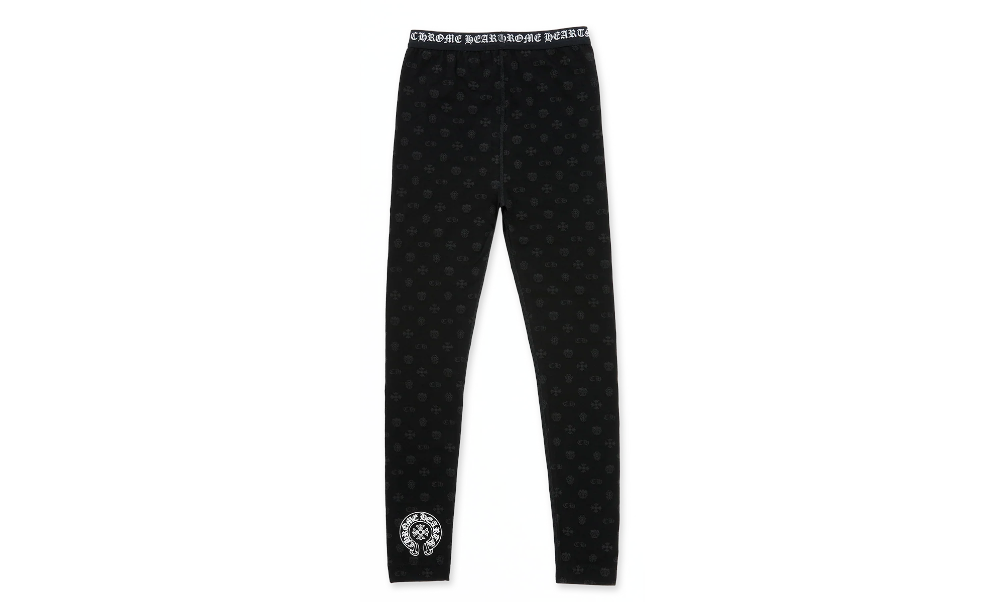 Logo Leggings "Black W/ Grey Motif" CHRM1075